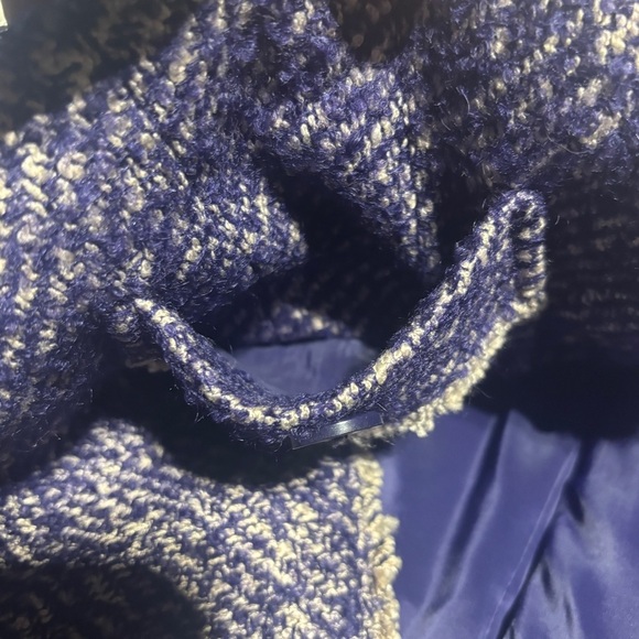 Talbots Purple Tweed Open Front Wool/Mohair/Alpaca Blazer Size 6 - Picture 9 of 10